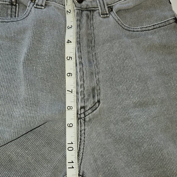 Vintage Versace Jeans Couture High-Waist Corduroy Flared Trousers - Iconic Medus - Picture 10 of 16